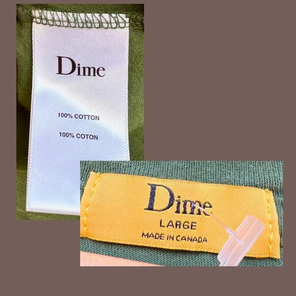 Dime MTL Alien Tee | Green Cotton | Size L | Rare Streetwear - Picture 4 of 4